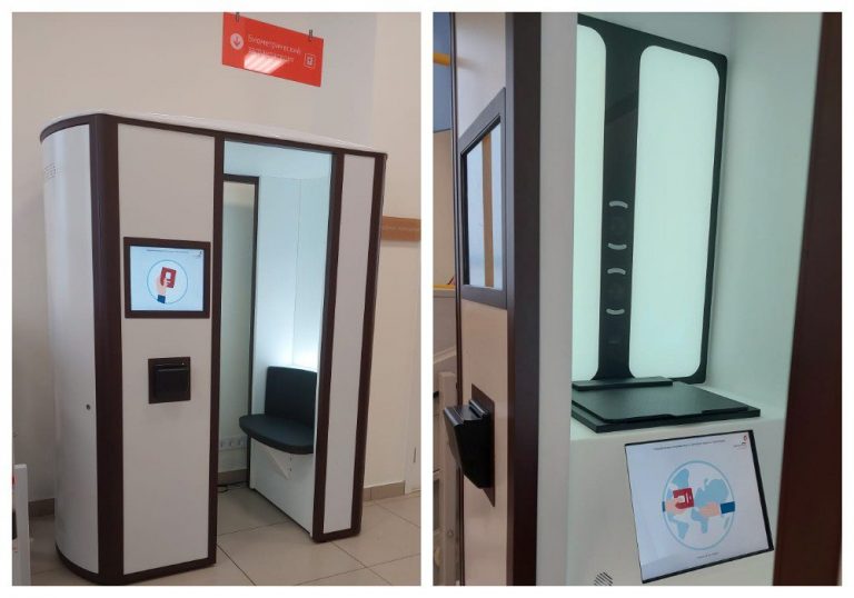 Для оформления загранпаспортов нового образца установили 15 криптобиокабин