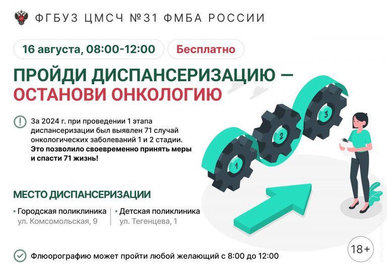Субботняя диспансеризация 16 августа