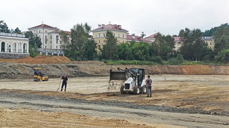 На Центральном стадионе завершены работы по выемке грунта