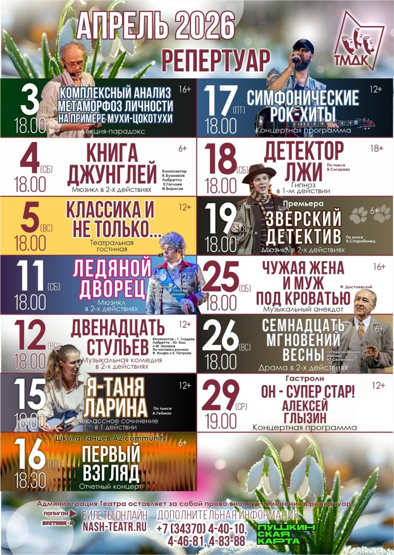 ТМДК. АПРЕЛЬ 2026